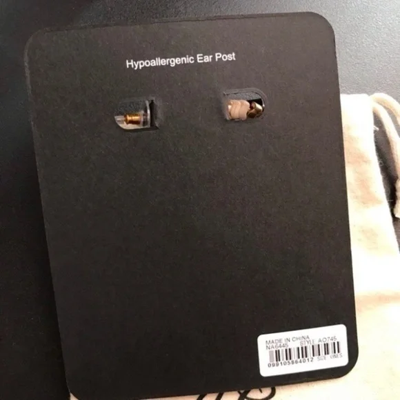 J. Crew Stacked Zigzag Beaded Hoop Earrings - Picture 4 of 4